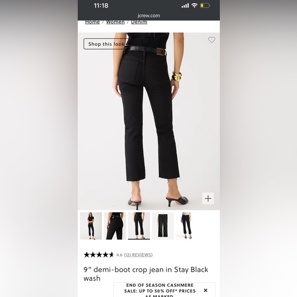 NWT Jcrew crop jeans size 26P - Picture 7 of 7